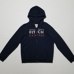Abercrombie & Fitch navy zip hoodie